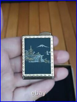 Rare Antique Beautiful Primadonna Perfume Atomizer Damascene Japan Scene New