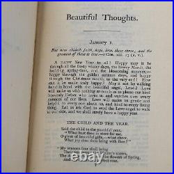Rare Antique Book 1902 1st Edition 1st Printing A Year Of Beautiful Thoughts