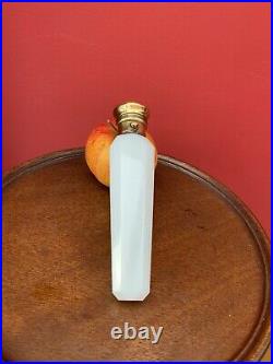 Rare Antique C1880 White Glass perfume scent bottle Beautiful Early Quality
