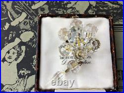 Rare Antique Georgian Halleys Comet Rock Crystal Brooch Pin Collector Gift