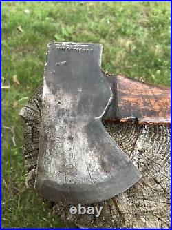 Rare Antique HH STRICKER PA AXE Rockaway Style Axe Early 1800s Beautiful Handle