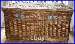 Rare Antique Laundry Staff Hamper/Basket Beautiful Condition 85x60x47cm