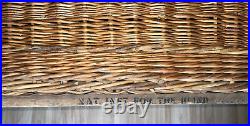 Rare Antique Laundry Staff Hamper/Basket Beautiful Condition 85x60x47cm