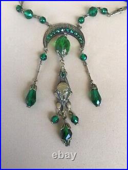 Rare Antique Neiger Ornate Czech Necklace New Markdown, Price is Firm