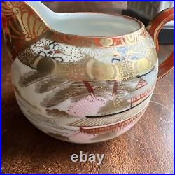 Rare Antique Royal Kaga Nippon Japanese Porcelain Creamer Beautiful Scenes