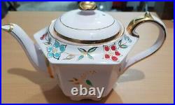 Rare Antique / vintage Sadler Art Deco Hexagonal Floral Teapot beautiful item