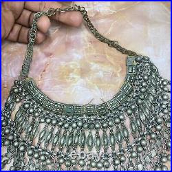 Rare Antique yemen ethnic yemeni necklace filigree silver traditional Necklace