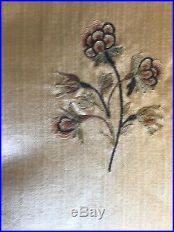 Rare Beautiful 18th century French Silk Woven Beauvais Embroidery (2949)