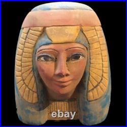 Rare Beautiful Ancient Egyptian Heavy Stone Bust 300 Bc (2)