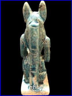 Rare Beautiful Ancient Egyptian Hieroglyphs Heavy Stone Statuette 300 Bc (19)