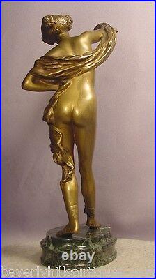 Rare Beautiful Antique Lady Bronze Dancer Signed Philippe