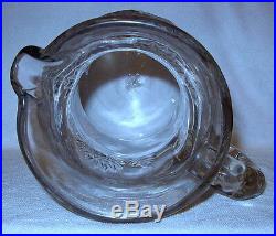 Rare & Beautiful Antique Millersburg Hobstar & Feather Pattern Crystal Pitcher