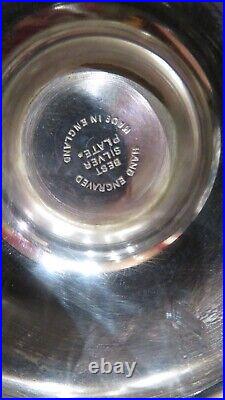 Rare Beautiful Antique Sugar Bowl Hinged And Sa Shovel Metal Silver England 20th