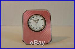 Rare & Beautiful Antique Tiffany Sterling Enamel Clock