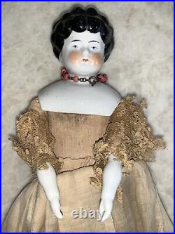 Rare Beautiful Bawo & Dotter German Antique China head doll original dress