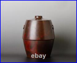 Rare Beautiful Bronze vase, by famous metal artist UU12