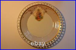 Rare & Beautiful Dresden Lamm Large Serving Plate Courting Couple Antique