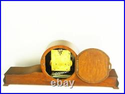 Rare Beautiful Later Art Deco Junghans Chiming Mantel Clock