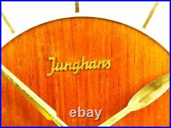 Rare Beautiful Later Art Deco Junghans Chiming Mantel Clock From 50 ´s