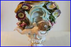 Rare & Beautiful Meissen Pots Pourri Flower Vase Antique