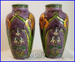Rare & Beautiful Pair Of Sevres Optat Milet Vases 19th Century