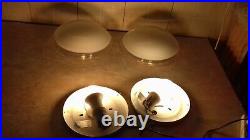 Rare Beautiful Pairs Clearance Murano Years 70 Vintage Ceiling Lights Lustre