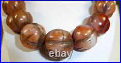 Rare Beautiful Quality Carnelian Bead Necklace 150 + Years Old From Tibet