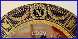 Rare & Beautiful Royal Vienna Napoleon Cabinet Plate 19th Century