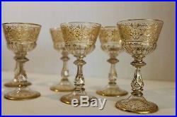 Rare & Beautiful Set Of Moser Gold Glass Service 19th Century