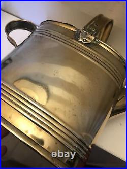 Rare Beautiful antique brass water can by Henry Loveridge Size 4 Few Dents