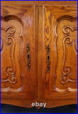 Rare Carved French oak beautiful bureaux / writting desk / Secretaire
