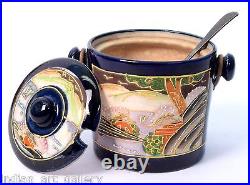 Rare Ceramic Sugar Pot Collectible Antique Beautiful Home Decorative. I31-30
