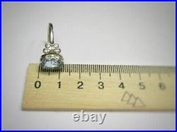 Rare Exclusive VINTAGE Russian Ring TOPAZ Sterling Silver 875 Size 8 Soviet Era
