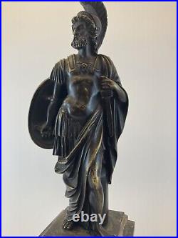 Rare Italian Bronze Figure of Mars by Bartoli beautiful Antique with Patina