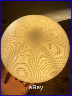 Rare Murano Glass Swirl Lamp Beautiful MCM Vintage Designer Piece Modernist 70s