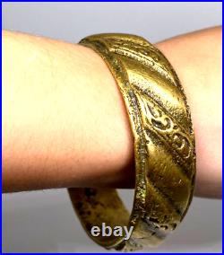 Rare Old Berber Bronze Bracelet Beautiful Authentic Antique