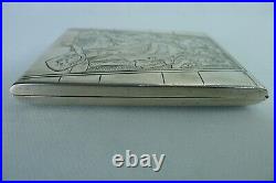 Rare Very Beautiful Old /Vintage Art Nouveau Highly Detailed Cigarette Case /Box