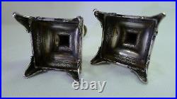 Rare Vintage Pure Silver 999 pair of beautiful Candle Stick Holders