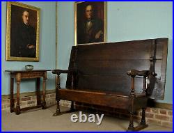 Rare and Beautiful Oak Metamorphic Monks Bench and Table c. 1700
