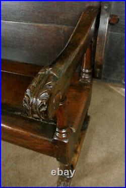 Rare and Beautiful Oak Metamorphic Monks Bench and Table c. 1700