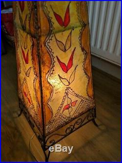 Rawhide Vintage Floor Lamp Rare Beautiful Stunning Lamp