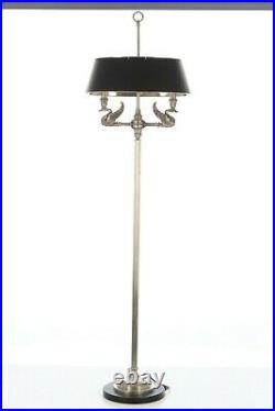 STUNNING BOUILLOTTE Silver Swan Floor Lamp BEAUTIFUL & RARE