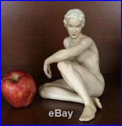 Schaubach Kunst Germany Female Nude Figurine Sculpture Beautiful Form Rare WOW