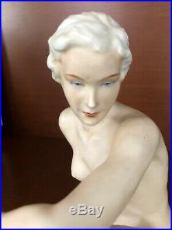 Schaubach Kunst Germany Female Nude Figurine Sculpture Beautiful Form Rare WOW