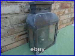 Stunning Large Rare Old Brass / Copper Light Beautiful Patina Untouched