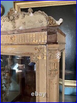 Stunningly beautiful antique rare reliquary display cabinet vitrine
