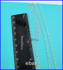 Tiffany & Co. Oval Link Chain Necklace 36 Long In Sterling Silver 925 RARE