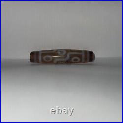 Very Rare And Beautiful 9 Eyed Tibetan Agate Dzi Bead