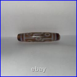 Very Rare And Beautiful 9 Eyed Tibetan Agate Dzi Bead