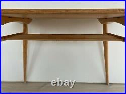 Very Rare And Beautiful Ercol Kitchen/dining/work Table With Magazine Rack